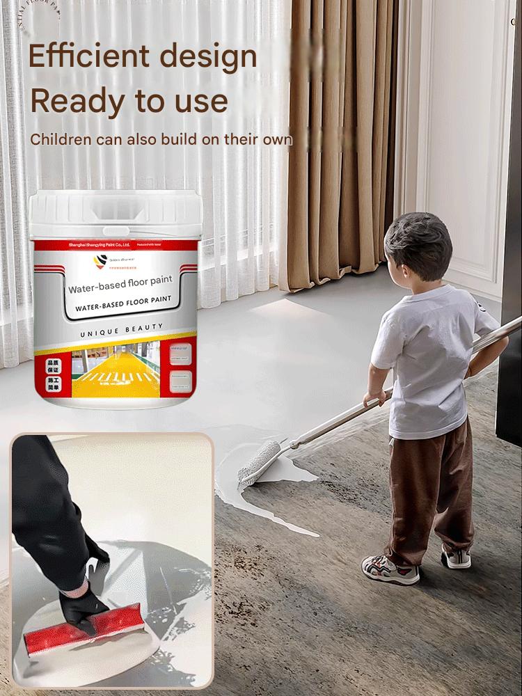 🎨 Water-based Epoxy Floor Paint: Apply it directly to transform old tiles into a brand-new floor! Slip-resistant, crack-resistant, and backed by a 20-year warranty! 🧱✨