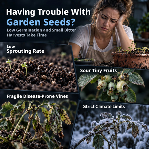 🫐 Blueberry Seeds: Perfect for beginners—grow fresh blueberries right on your balcony! Up to a 99% survival rate! 🌸