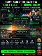 🚗 GPS Speedometer: Real-time speed display—combines traffic light alerts, speed camera warnings, and road notifications to make driving safer and more relaxed! ✨