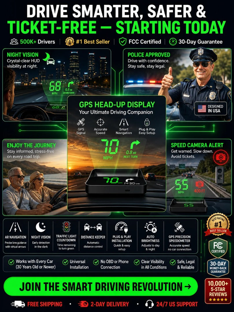 🚗 GPS Speedometer: Real-time speed display—combines traffic light alerts, speed camera warnings, and road notifications to make driving safer and more relaxed! ✨