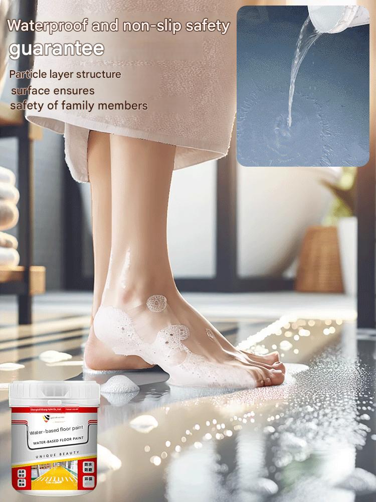 🎨 Water-based Epoxy Floor Paint: Apply it directly to transform old tiles into a brand-new floor! Slip-resistant, crack-resistant, and backed by a 20-year warranty! 🧱✨