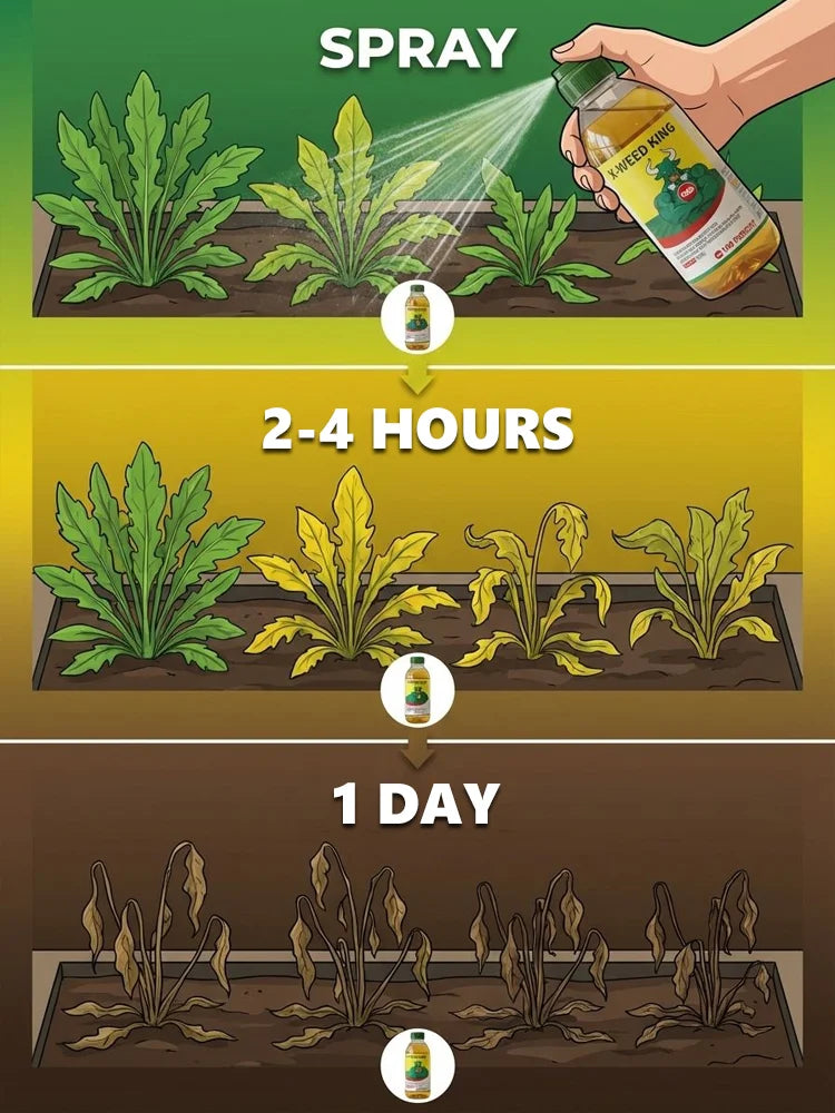 🌿 Glufosinate-ammonium herbicide: Eliminate weeds, roots and all, for the entire season with just one application! 💪 Mix 100ml with 15–20 L of water!