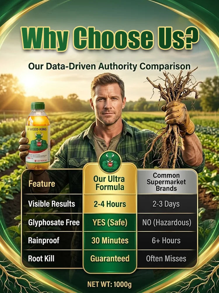 🌿 Glufosinate-ammonium herbicide: Eliminate weeds, roots and all, for the entire season with just one application! 💪 Mix 100ml with 15–20 L of water!